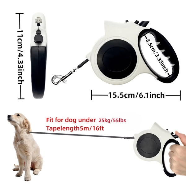 Retractable Dog Leash Automatic ExtendablePet Lead, Durable Nylon Walking Leash ForSmall Medium Large Dogs, 4 Colors Available, Or Random Color.