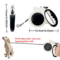 Retractable Dog Leash Automatic ExtendablePet Lead, Durable Nylon Walking Leash ForSmall Medium Large Dogs, 4 Colors Available, Or Random Color.
