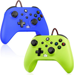 FOIRCEADAL 2 Pack Wird Controller for Pc/Xbox-One/X/S [Need Windows Upgrade Built Adaptive Gaming Turbo/Vibration/Gyro/Wake-Up Function 3.5 Mm Audio