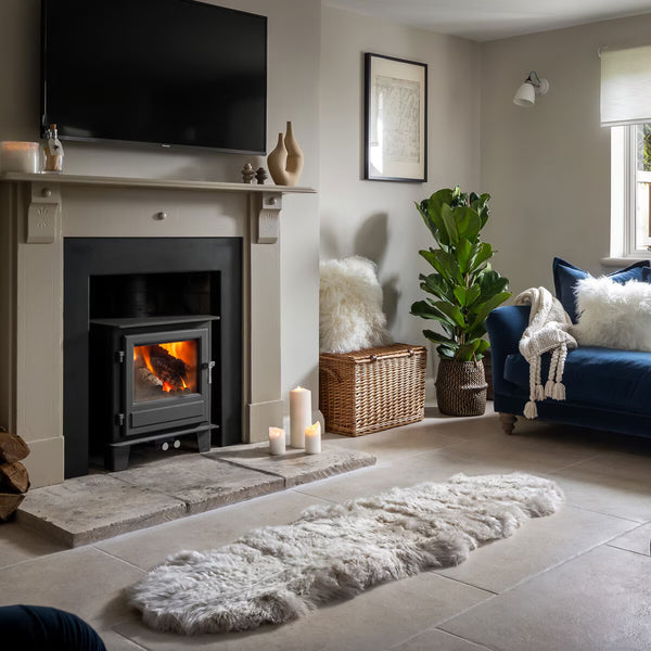 Naturally Sheepskins Long Wool Double Rug in 6 Colours, 180 X 55 Cm