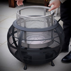 Northwest Sourcing Sphere Wood Burning Fire Pit + Cover