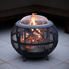 Northwest Sourcing Sphere Wood Burning Fire Pit + Cover