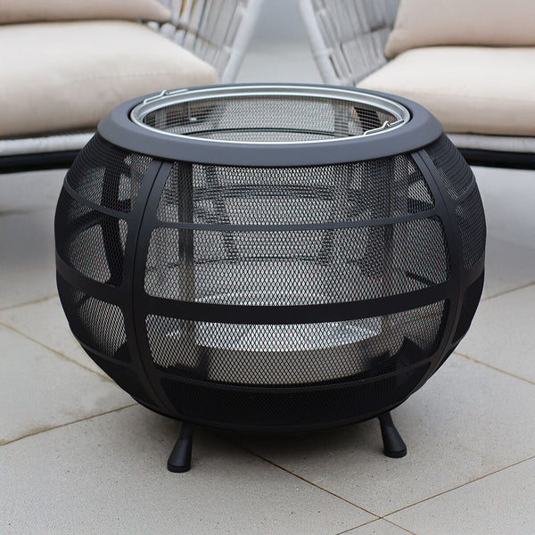 Northwest Sourcing Sphere Wood Burning Fire Pit + Cover