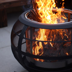Northwest Sourcing Sphere Wood Burning Fire Pit + Cover