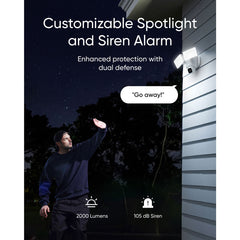 eufy Floodlight Cam E30 Outdoor Security Camera with Built-In Lights - No Monthly Fees