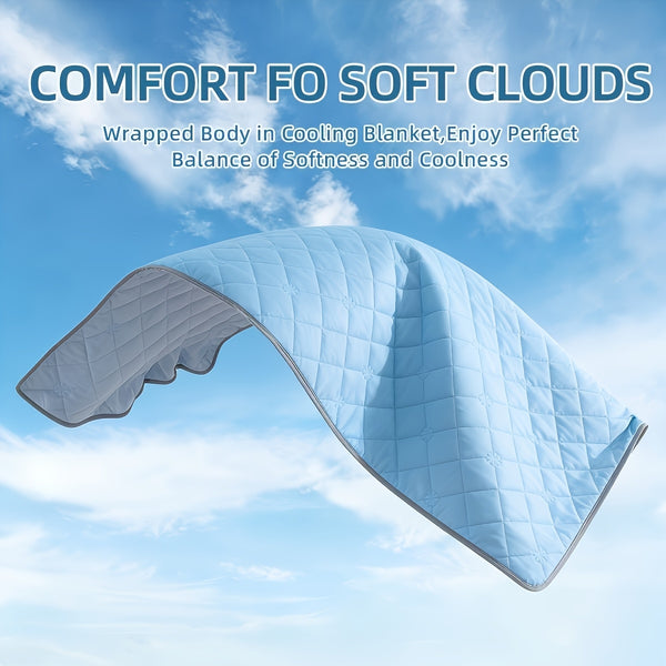 1pc Cooling Blanket Suitable for Hot Sleepers, Featuring a Double-Sided Design for a Cool Feel, Perfect for Lightweight And Soft Summer Sleep