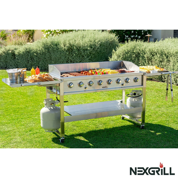 Nexgrill 8 Burner Event Barbecue Gas Barbecue Grill + Cover