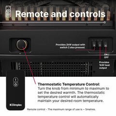 Dimplex Springborne Optiflame Electric Freestanding Stove, 2Kw