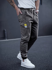 New Men's Washed Jeans for Spring and Autumn, Fashionable Ankle Pants, Comfortable Casual Trousers