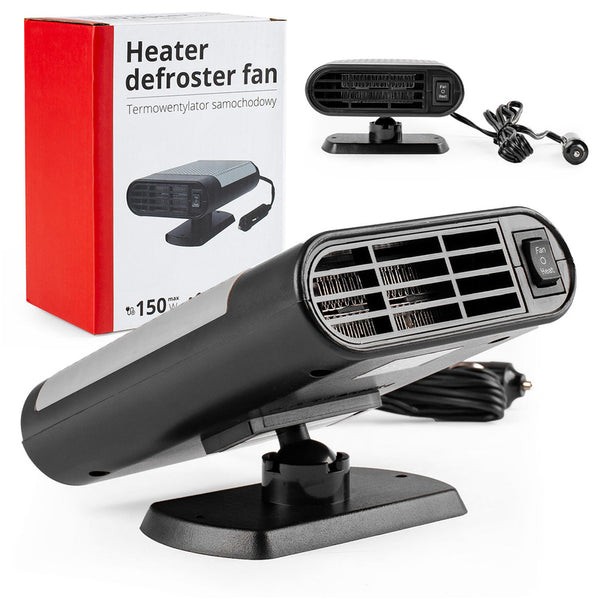 Car Heater Cooling 12V 150W Multifunctional, for Cigarette Lighter Socket, with Adjustable Holder, ABS Material, Ideal for Winter And Summer, Fast Heating And Cooling of The Vehicle Interior