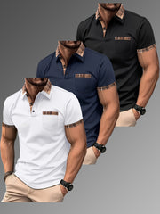 3pcs Set of New Men'S Casual Office Administrative Shirts
