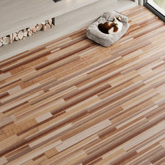 36pcs - 2mm Thickened PVC Self-adhesive Flooring, Silent Wood-grain Effect Floor Tiles with Wear-resistant UV Coating for Easy Cleaning. Specifically Designed for Pet Dens, Kitchens, Balconies, Bedrooms and Rental Property Refurbishments To Enhance Home C