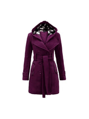 NOROZE Women’s Fleece Coat | Long Sleeve Belted Button Jacket | Warm Winter Outerwear | UK Sizes 8–26
