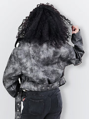 Women'S Long Sleeve PU Jacket For Autumn And Winter, Faux Leather Jacket, Mothers Day Gifts For Mom