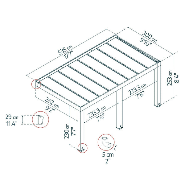 Palram Canopia Helsinki 9ft 10