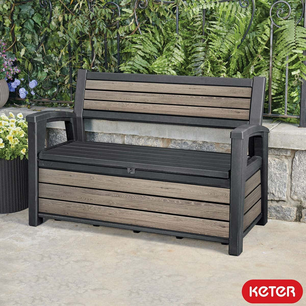 Keter Ashwood 227 Litre (60 Gallon) Storage Bench