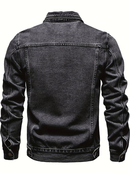 Men's Casual Washed Denim Jacket