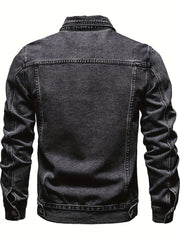 Men's Casual Washed Denim Jacket