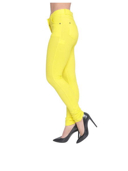 Women’s High-Waisted Stretch Jeans LOOK Jeggings Slim Fit Skinny Denim Trousers – Comfortable, Soft, Pull-On Elastic Waist Pants for Shaping Body Contour, Casual Everyday Wear, Lightweight, Breathable, Stretchy Jean Leggings, Fashion Essentials, Slimming