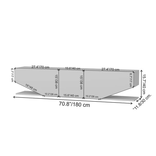 Agarita TV Stand for Tvs up to 78