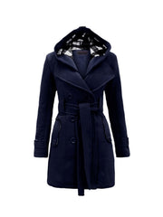 NOROZE Women’s Fleece Coat | Long Sleeve Belted Button Jacket | Warm Winter Outerwear | UK Sizes 8–26