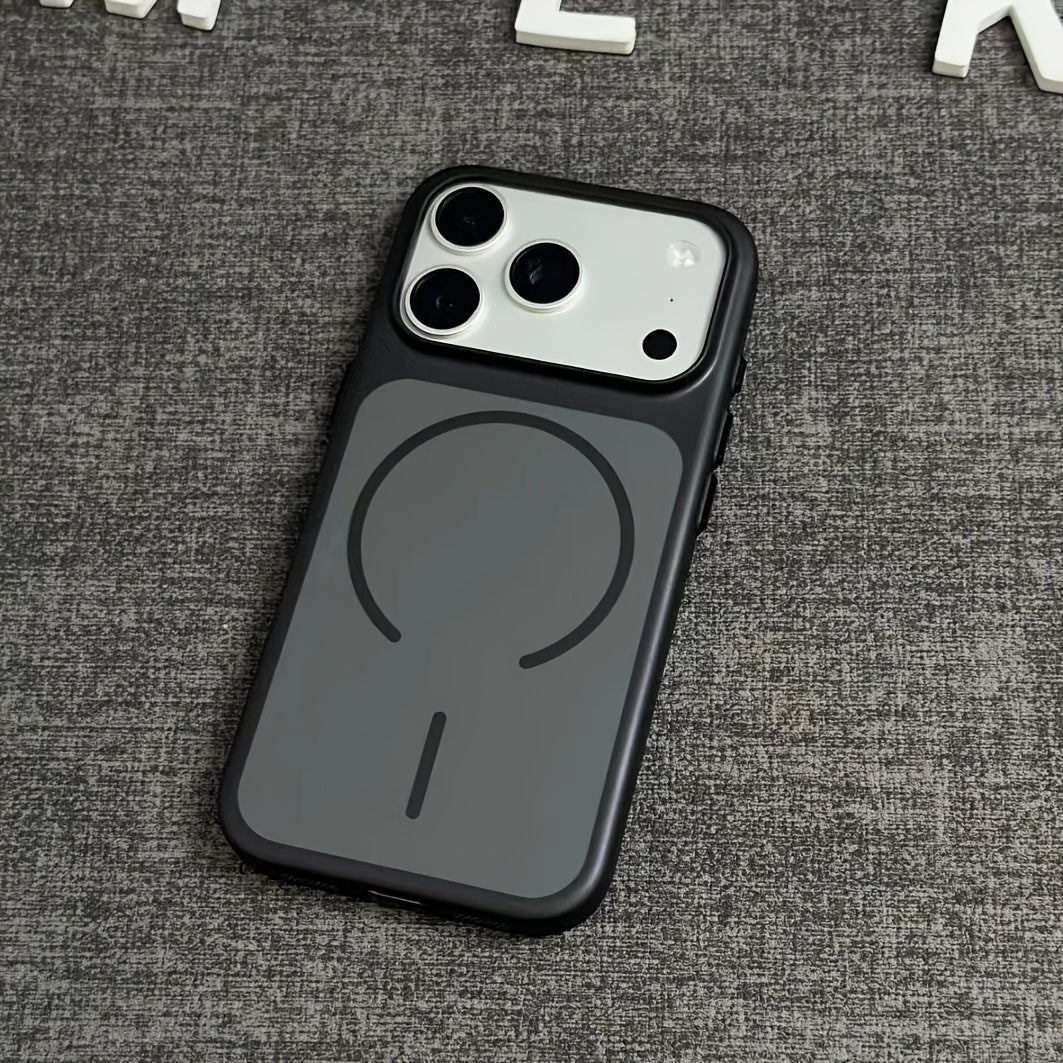 Phone Case: Fashionable Electroplated Magnetic Phone Case Compatible with iPhone 17 Pro Max Slim Shockproof Matte Full Cover Protective Case