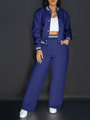 5332 Vacation European And American Outing Party Leisure Holiday Style Pocket Women'S Outfit Women'S Pants Set