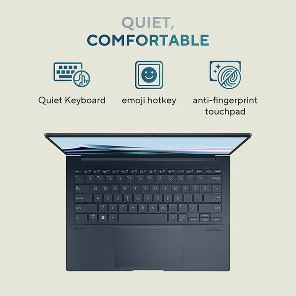 ASUS Zenbook, Intel Core Ultra 5, 16GB RAM, 512GB SSD, 14 Inch OLED Laptop, UX3405CA-QL241W