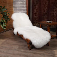 Soft Faux Australian Wool Decorative Pad (60x180cm) – Multifunctional Soft Plush Sofa Cushion, Bay Window Mat & Irregular Rug for Warm Indoor Spaces