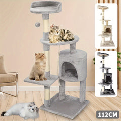 Tall Cat Tree Large Climbing Tower Kitten Scratching Post Condo Activity Centre