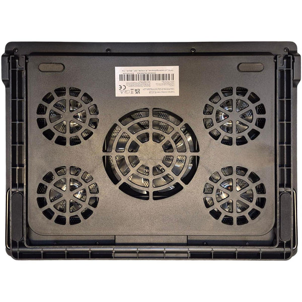 Laptop Cooling Pad 3/5 Fans Adjustable Stand USB Quiet Cooler with LED for 12–17 Inch Notebook