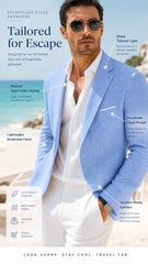 The Suit Jacket Is Suitable for Casual Outings and Wedding Banquets