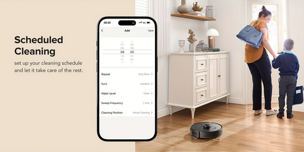 3-in-1 Robot Vacuum and Mop | 6000Pa Strong Suction, 3.0L Dust Bag, 70-Day Self-Emptying, 360° PSD Obstacle Avoidance, Multi-Floor Mapping, WiFi/Alexa/APP Control, L15MAX, Lubluelu Brand