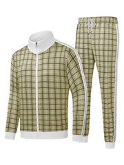 Men's Casual Tracksuits Long Sleeve Jogging Suits Sweatsuit Sets Track Jackets and Pants 2pcs track suits for men set