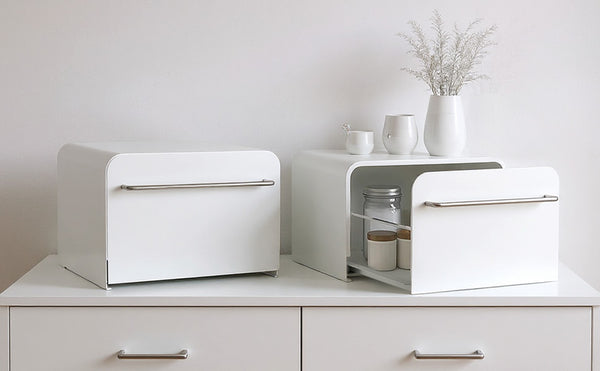 Coffee Machine Stand with Storage Drawer Metal Countertop Organiser Box for Cups and Coffee Accessories, Kitchen Worktop Space-Saving Rack