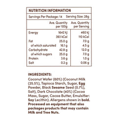 Tropical Fields Coconut Wafer Thins with Dark Chocolate, 397G