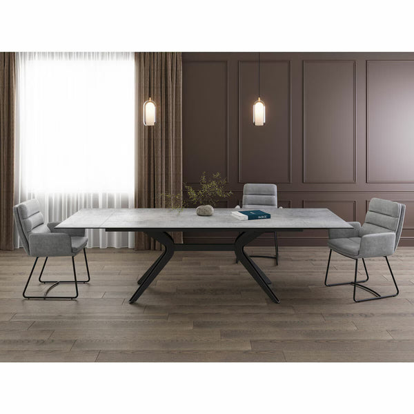 AKANTE Copenhague Light Grey Fabric Dining Chair, 2 Pack