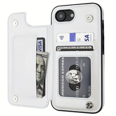 Phone Case -Cardholder-Style Phone Case, Convenient. for Iphone 17 Promax/Pro/ Air, 16 Plus, 15, 14 Pro Max, 13, 12, 11. Gift for Friends, Boys, Girls Or Family. This Business Shock-Resistant Protective Case Features a Solid Color