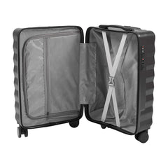 2pcs Luggage Set Cabin Suitcase, Lightweight Luggage Hard Shell Travel Trolley Case, Travel Suitcase Sets with Cup Holder and Hook, Carry on Hand Cabin Luggage with Beauty Case