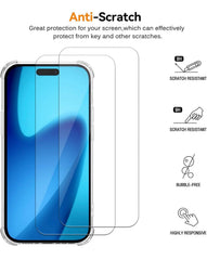 3 Pack IPhone 17 Pro Max 6.9-Inch Slim Case with Camera Lens Full Protection, Ultra-Thin Lightweight Clear Minimalist Protective Phone Cover (Clear)