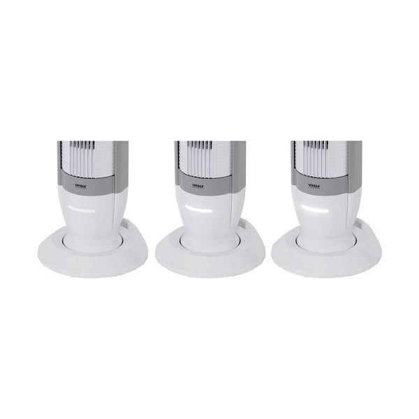 Seville Ultra Slimline Tower Fan with Night Light in White EHF10142