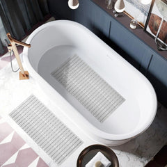 Bath Bathroom Mat Inside Shower Suction Shower Mat 90x40cm