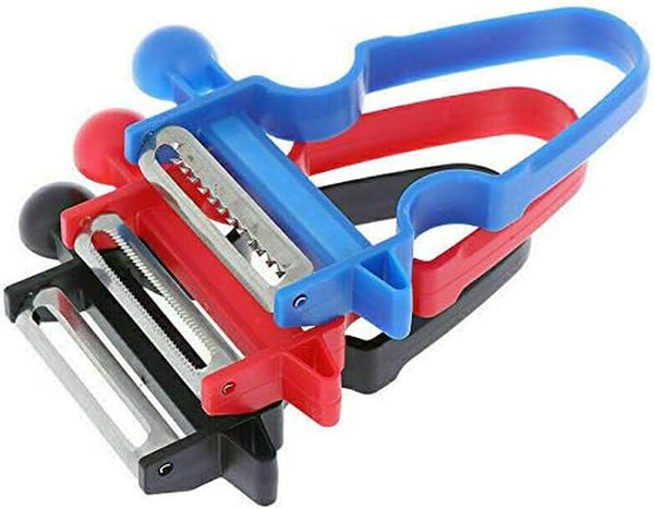 Magic Trio Peeler Set of 3 Vegetable Potato and Fruit Peeler UK Arthritis
