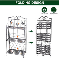 Metal Weather Resistant Plant Stand
