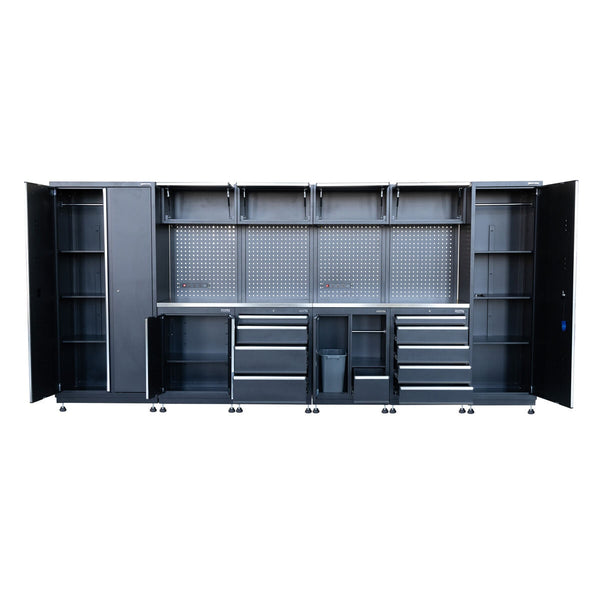 Hilka Garage Industrial 15 pc Modular Cabinet Set