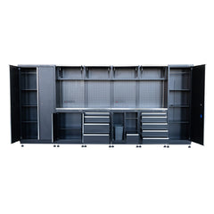 Hilka Garage Industrial 15 pc Modular Cabinet Set