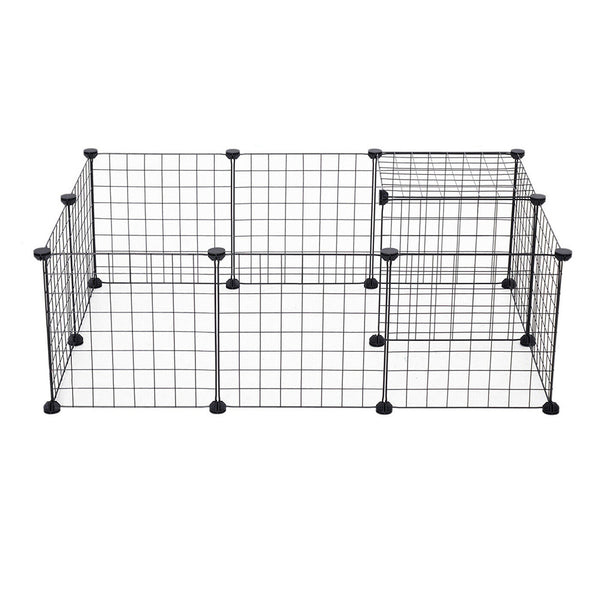 Dog Playpen, Cat Playpen, Small Animal Playpen Metal Pet Playpen for Small Dogs Cats Including 12 Panels, Portable Small Animal Wire Cage for Indoor Yd Fence for Guinea Pigs, Rabbits Kennel Crate Fence, Dog Fence for Puppy, Kitten, Hamster, Turtle, Hedgeh