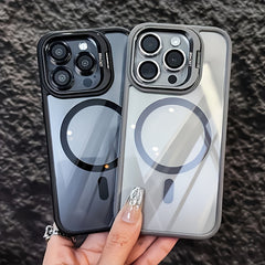 Phone Case: Luxury Metal Camera Mount Phone Case, Compatible with iPhone 17 Promax/Pro/ Air, 16 Plus, 15, 14 Pro Max, 13, 12, 11 and Samsung Galaxy S22/23/24/25 Plus Ultra FE. Wireless Charging Shockproof Back Cover, Mobile Accessory