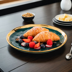 12pcs Porcelain Dinnerware Sets with Dinner Plate, Dessert Plates And Cereal Bowls, Service for 4