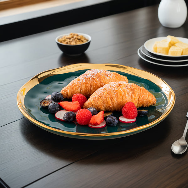 12pcs Porcelain Dinnerware Sets with Dinner Plate, Dessert Plates And Cereal Bowls, Service for 4